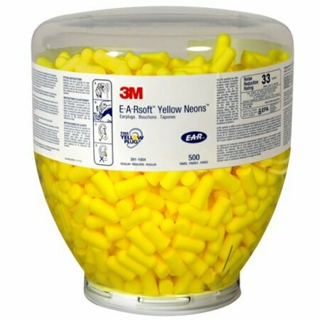 BSC PREFERRED E-A-Rsoft Yellow Neons Earplugs Refill, 500PK S-12514